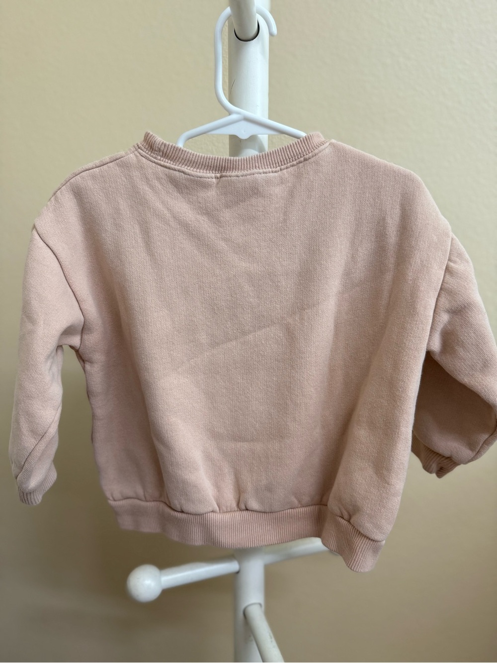 Zara Pink Bear Ski Graphic Kids Sweatshirt - Picture 2 of 3